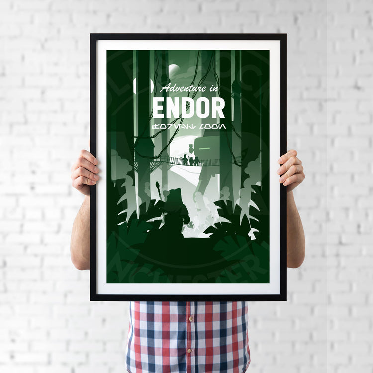 Endor Travel Movie Poster - Wolf and Rocket